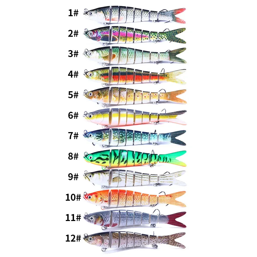 8-Segment Jointed Swimbait Sinking Wobbler – 13.7cm 27g Bass Lure