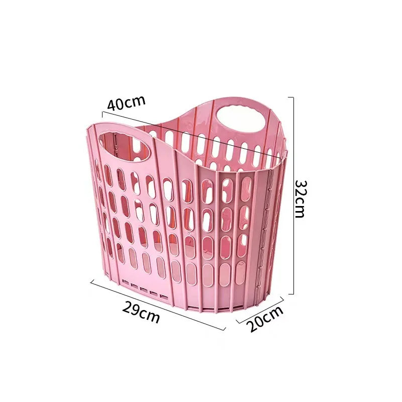 Foldable Laundry Basket – Handheld Bedroom & Bathroom Bin