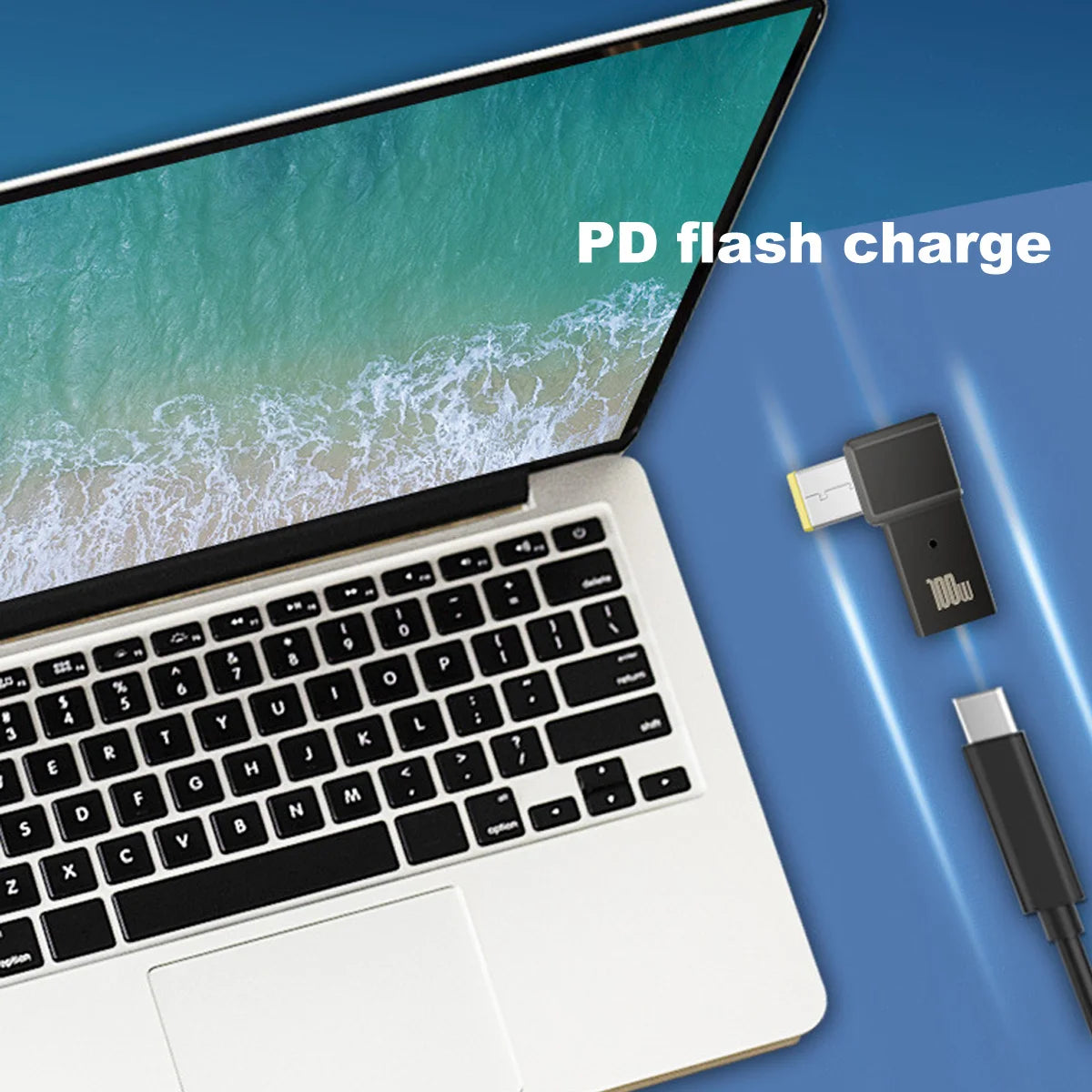 USB-C to DC Adapter 100W PD Fast Charging for Lenovo ThinkPad