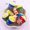 10-Piece 3D Resin Popcorn Flatback Cabochons for DIY Crafts