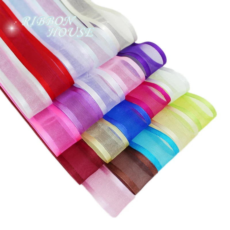 20mm Broadside Organza Ribbon 50 Yards – Gift & Craft Decor