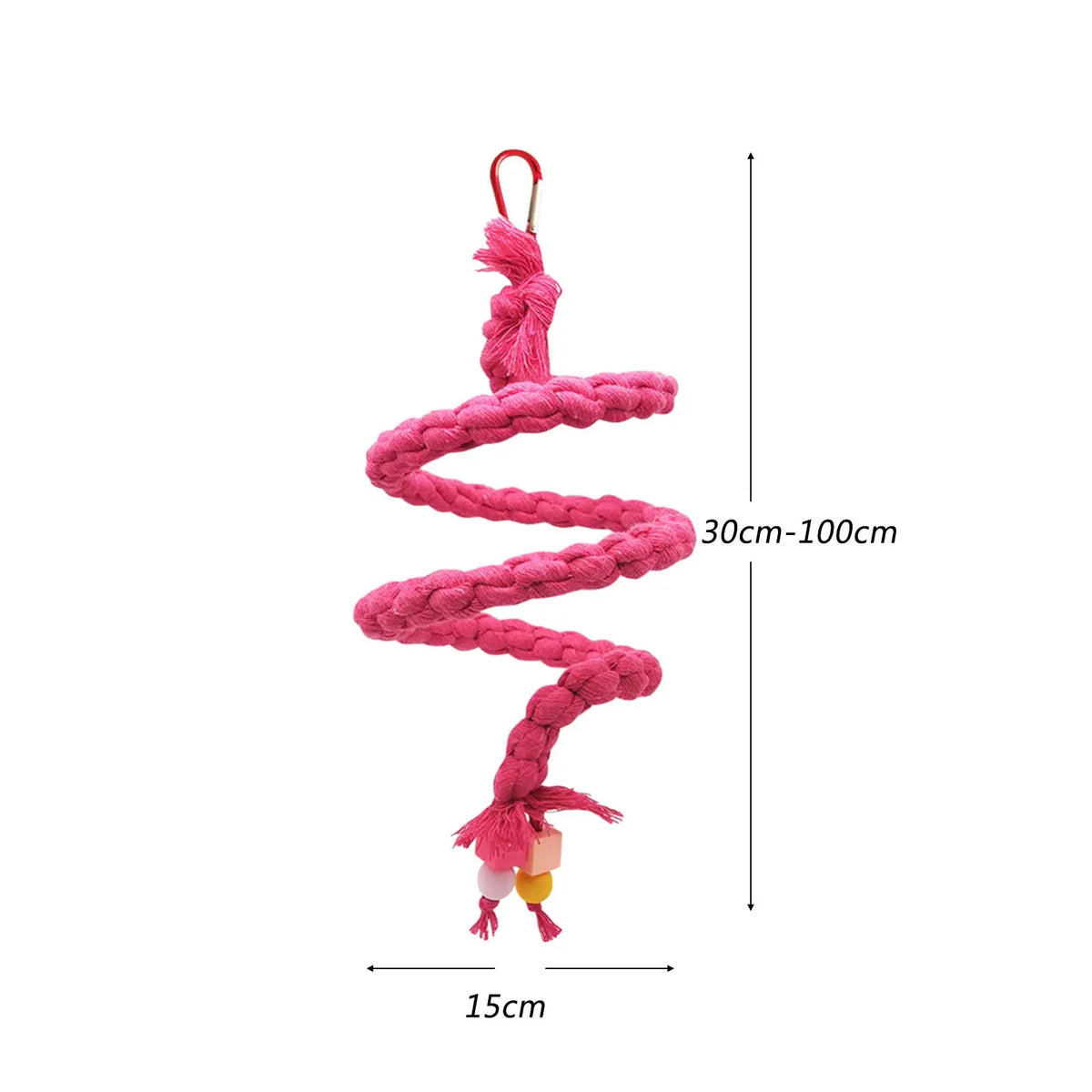 Parrot Rope Perch Toy – Bird Climbing, Chewing & Cage Stand
