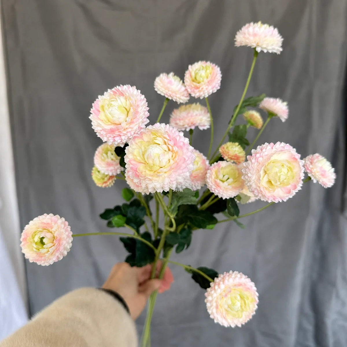 Artificial Silk Chrysanthemum Stem | 5-Head Faux Flower Decor