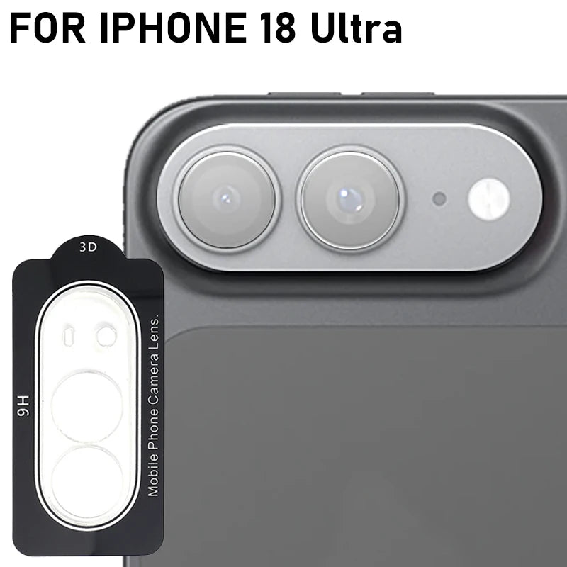 iPhone 18 Pro Max & Ultra Camera Lens Tempered Glass Protector