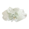 Lace Cat Collar with Bow & Bell – Adjustable Neck Scarf