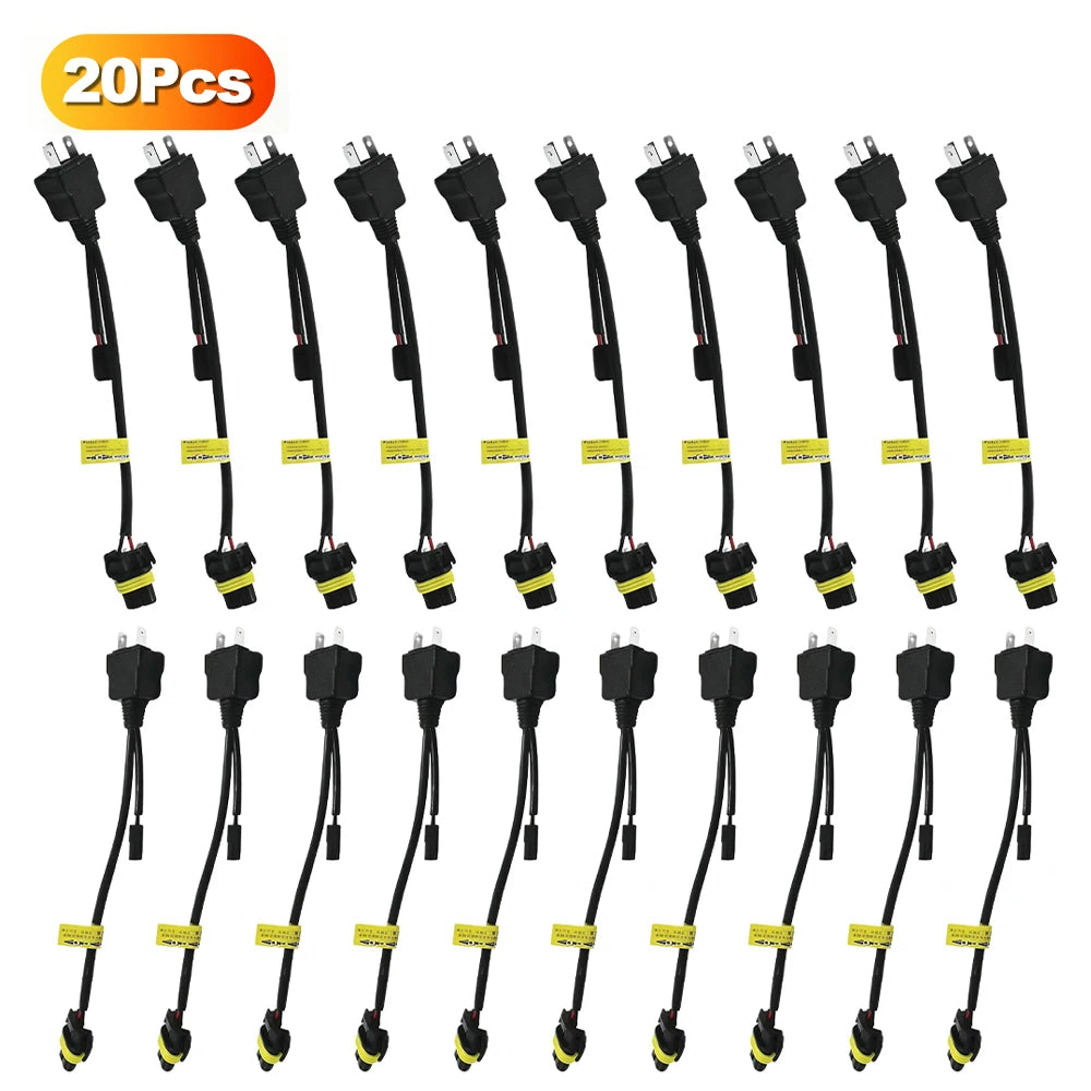 H4 9003 Bi-LED Headlight Relay Wiring Harness Adapter
