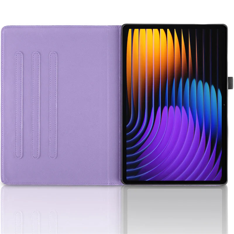 Xiaomi Pad 7 / Pad 7 Pro Case – Embossed 360° Rotating Stand