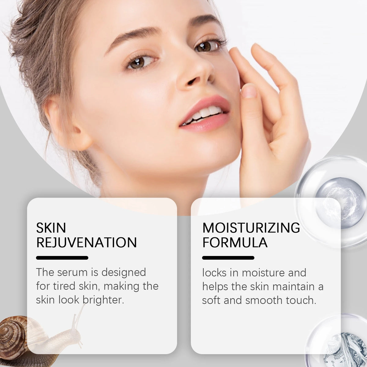 Hoygi Snail Anti-Aging Face Serum – Firming & Hydrating 30ml
