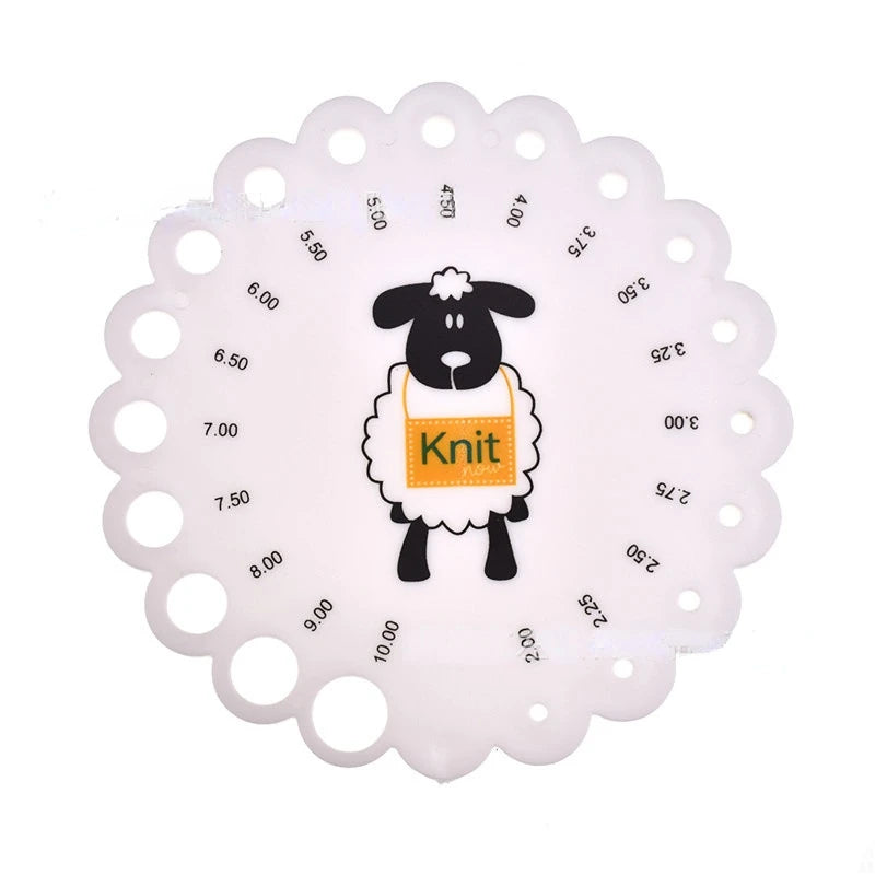 Sheep Head Knitting Needle & Crochet Hook Gauge – US/UK/CA