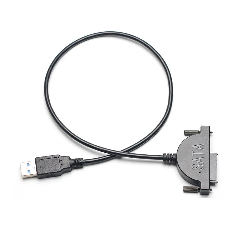USB 2.0 to SATA 7+6 Pin CD/DVD-ROM Drive Adapter Cable