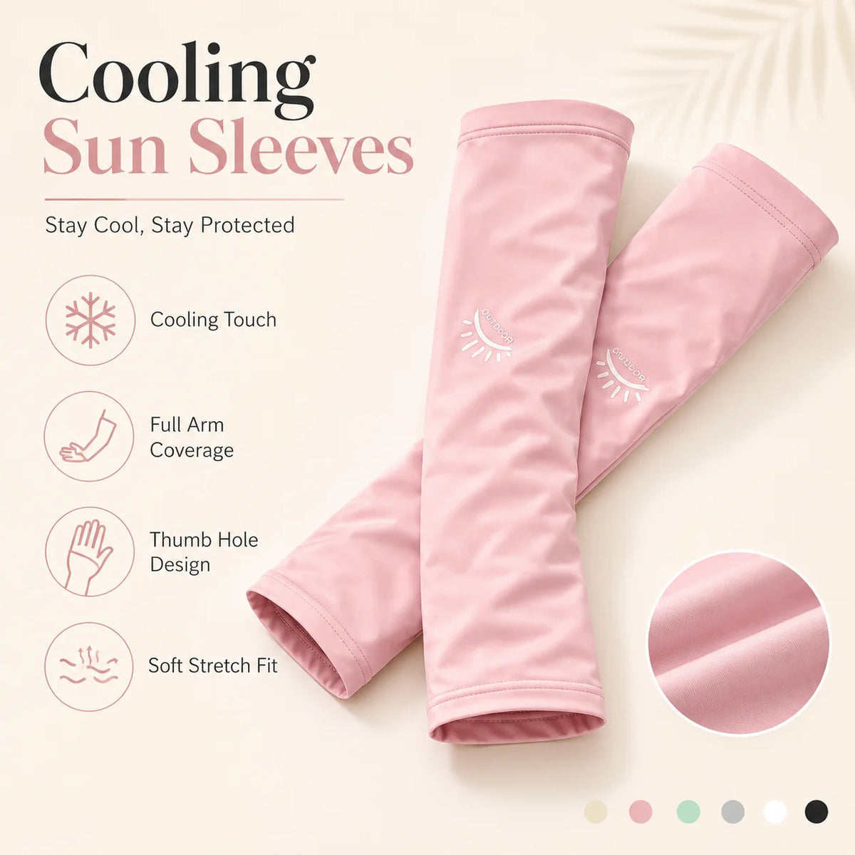 UV Protection Ice Silk Arm Sleeves – Unisex Cycling Sun Sleeves