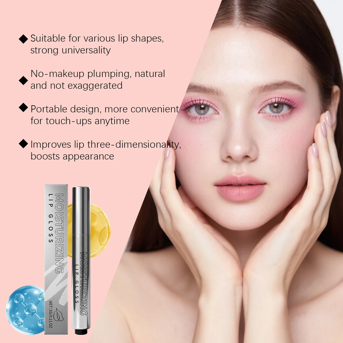 Hydrating Plumping Lip Gloss & Essence Balm | Natural Plant