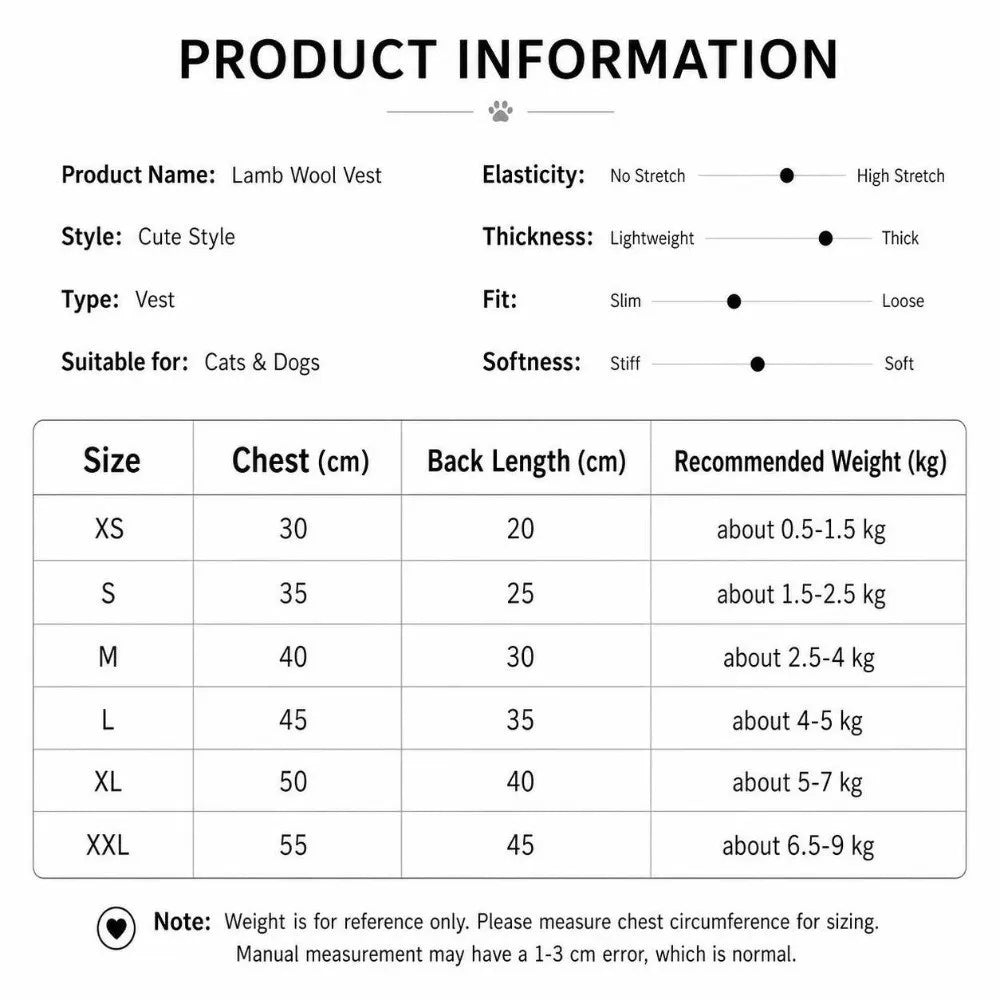Windproof Winter Dog Jacket – Warm Vest Coat for Small Dogs