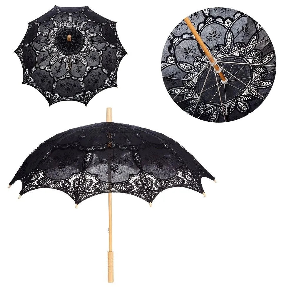 Vintage Lace Parasol Umbrella – Bridal, Flower Girl & Wedding