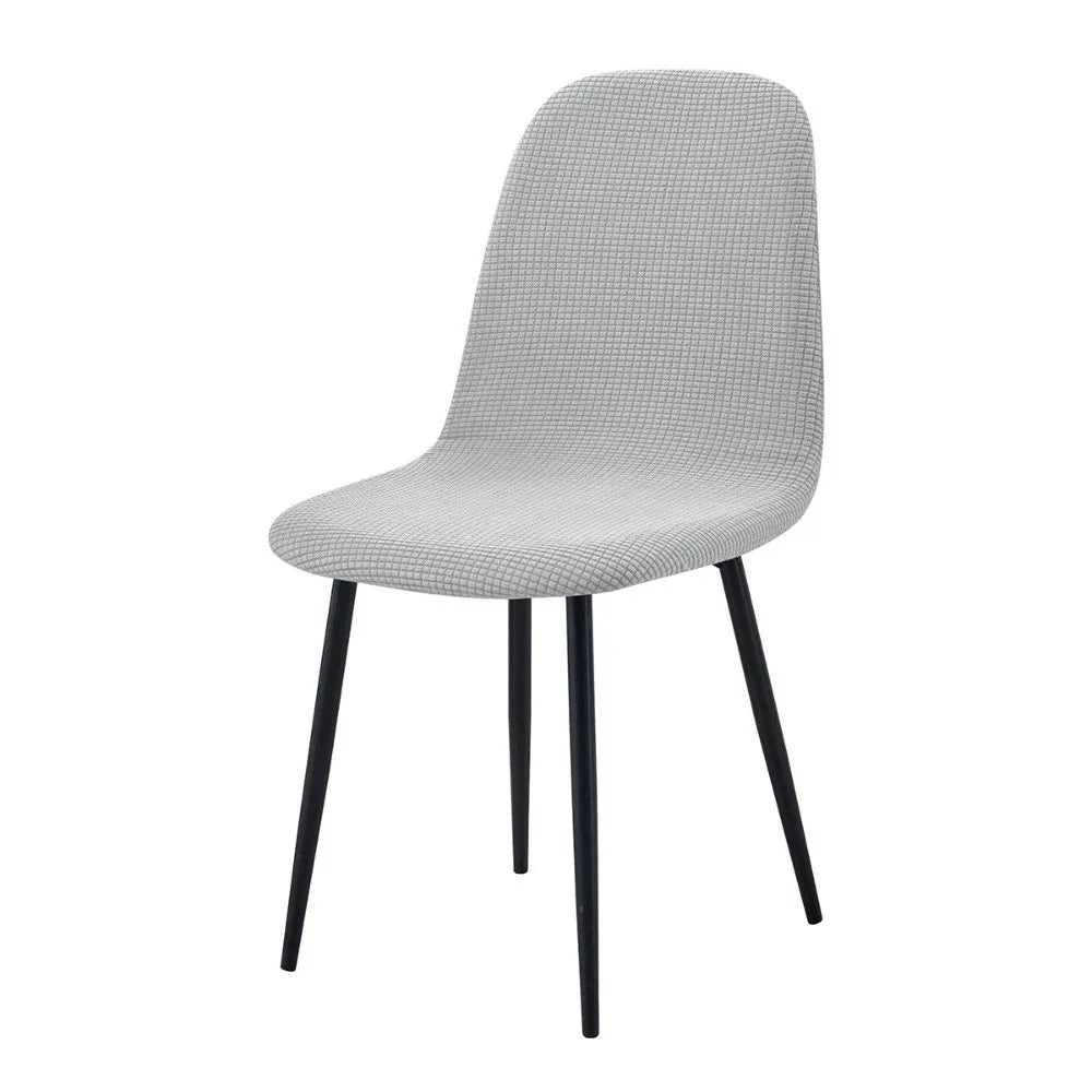 Stretch Jacquard High Back Dining Chair Cover Slipcover