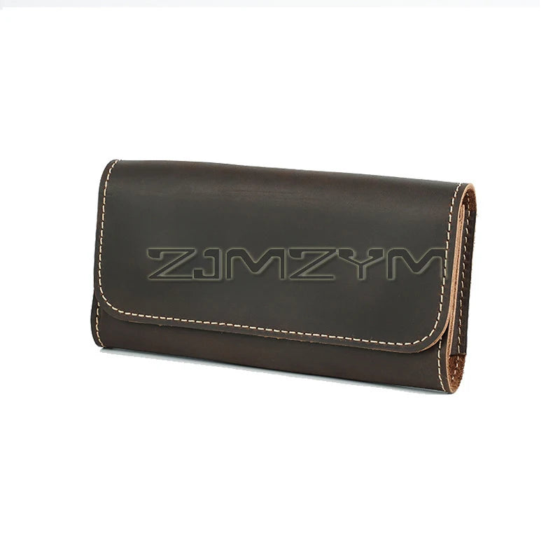 Men's Genuine Leather Waist Belt Bag – Slim Hip Fanny Pack