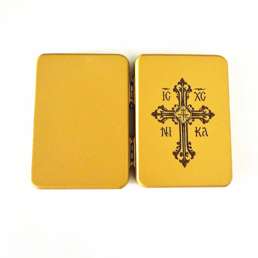 Wooden Orthodox Diptych Icon – Jesus Christ & Virgin Mary