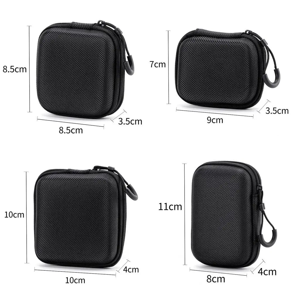 Hard Shell EVA Zipper Case – Portable Mini Storage Pouch