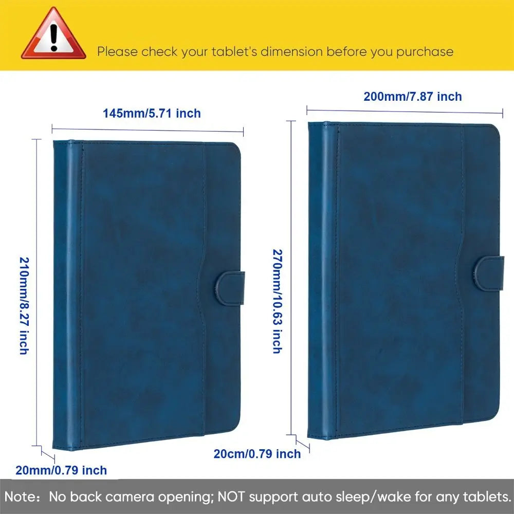 Universal Tablet Case 7–11" PU Leather Multi-Angle Stand Cover