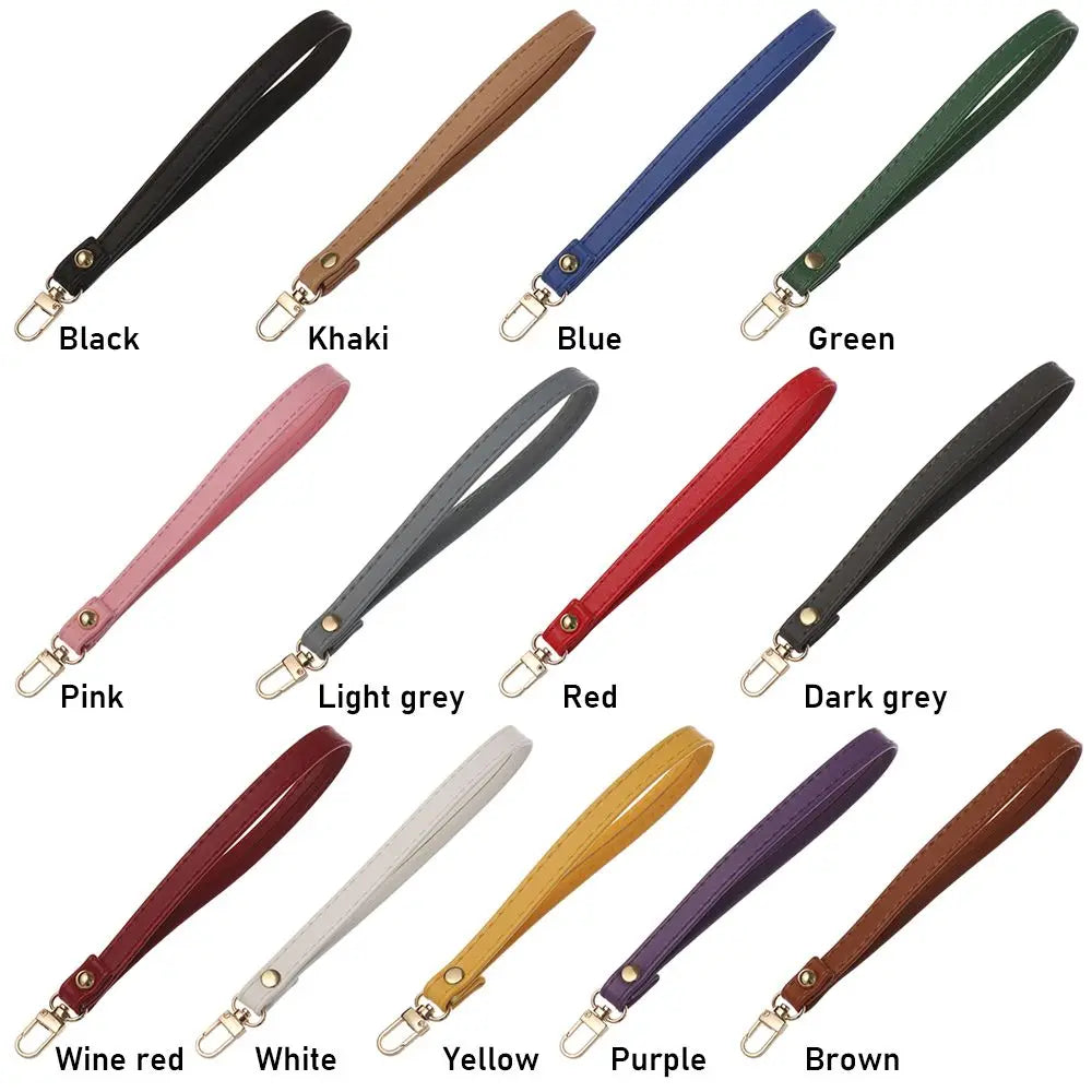 PU Leather Wrist Strap Belt for Wallet & Handbag – 13 Colors