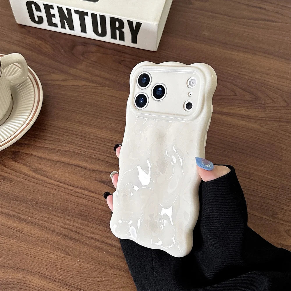 3D Bubble Texture Silicone iPhone Case – Shockproof Cover