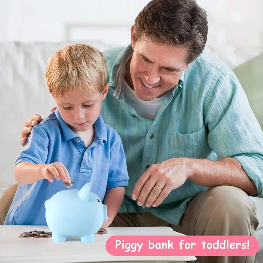 Pig Shape Piggy Bank with Savings Goals Counter | Reusable