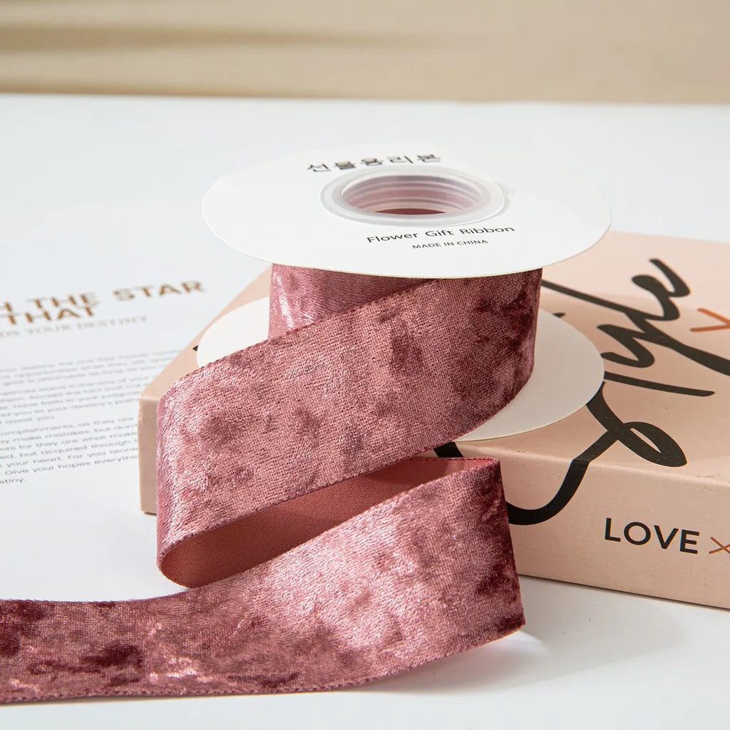 Velvet Craft Ribbon Reflective Pressed Edge – 5 Yards
