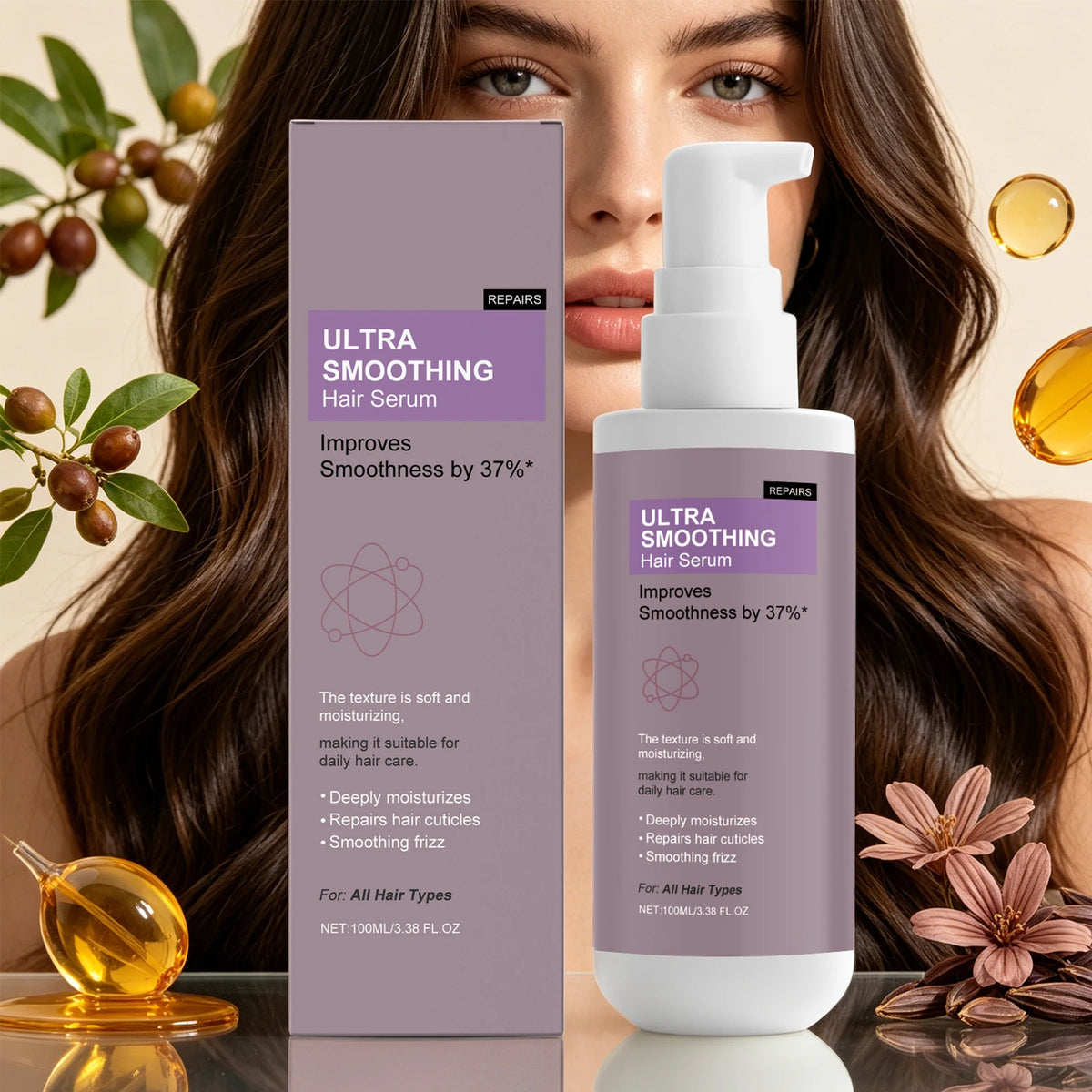 37% Smoothing Hair Serum – Anti-Frizz & Cuticle Repair