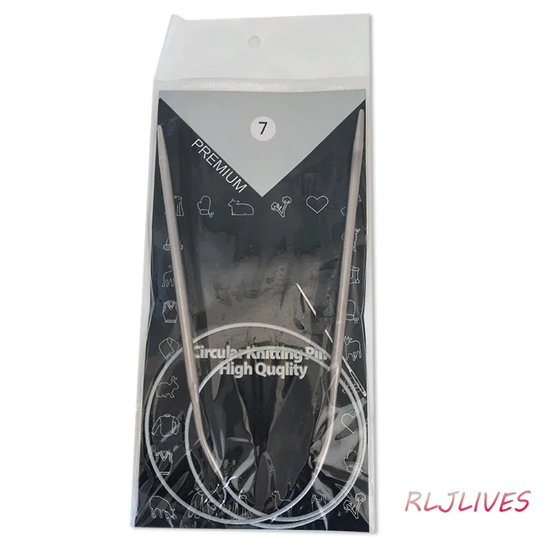 Stainless Circular Knitting Needles – 11 Sizes, 80cm