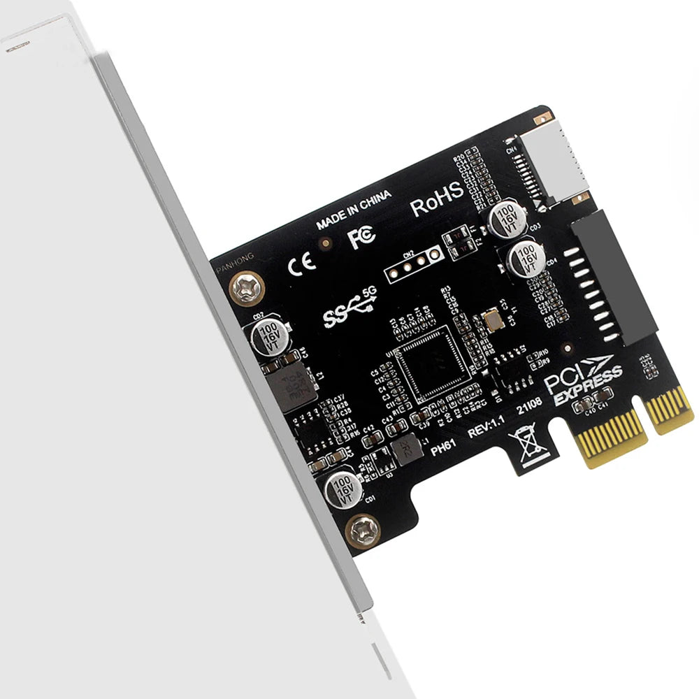 PCIe to USB 3.0 Expansion Card – Type-E Front Panel Adapter