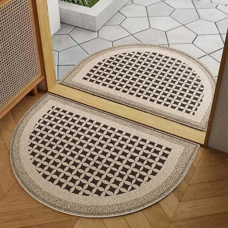 Semicircular Non-Slip Door Mat – Indoor & Outdoor Welcome Rug
