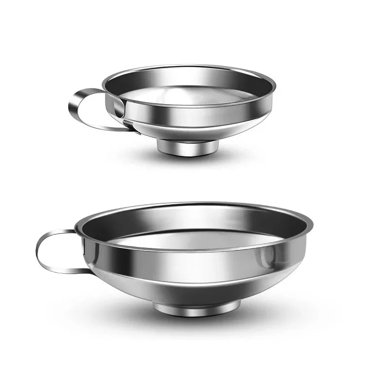 Stainless Steel Wide Mouth Canning Funnel Set – 2 Sizes