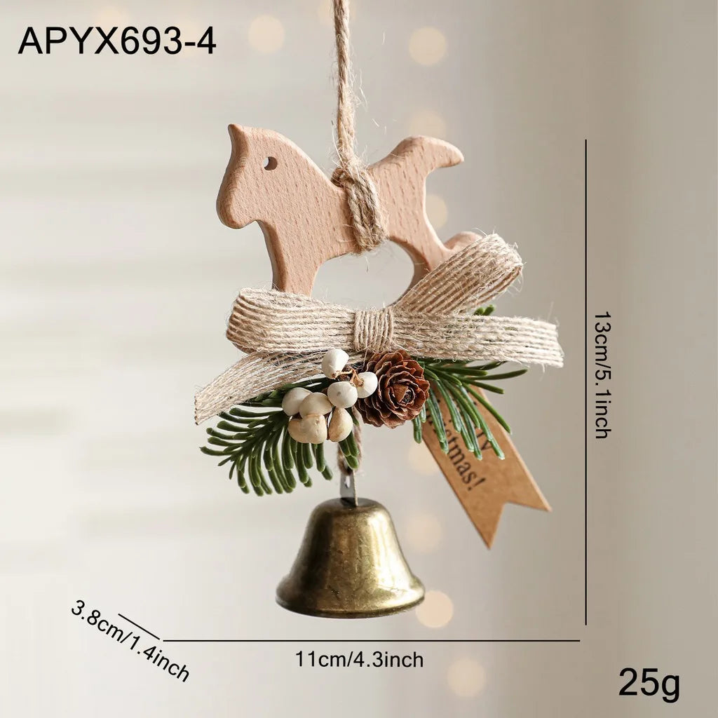Wooden Rocking Horse Christmas Hanging Ornament | Festive