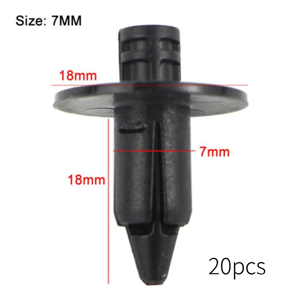 20PCS Plastic Fairing Clips 6/7/8mm – Motorcycle Rivet Fasteners
