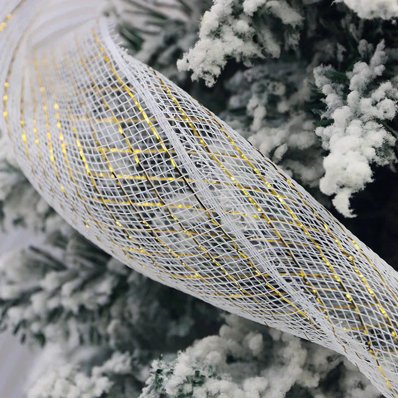 Christmas Mesh Ribbon 15cm 10 Yards – Organza DIY Garland