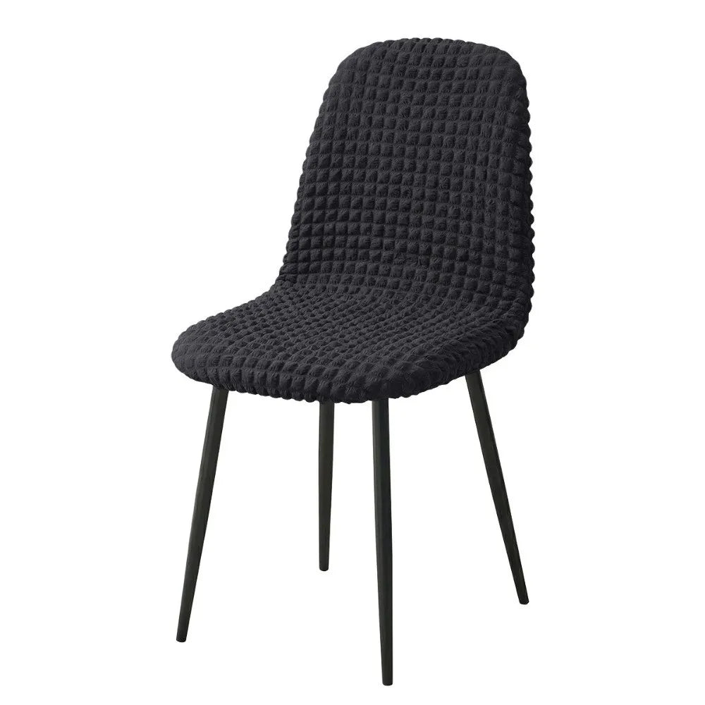 Stretchy Bubble Grid Dining Chair Cover | Universal Fit