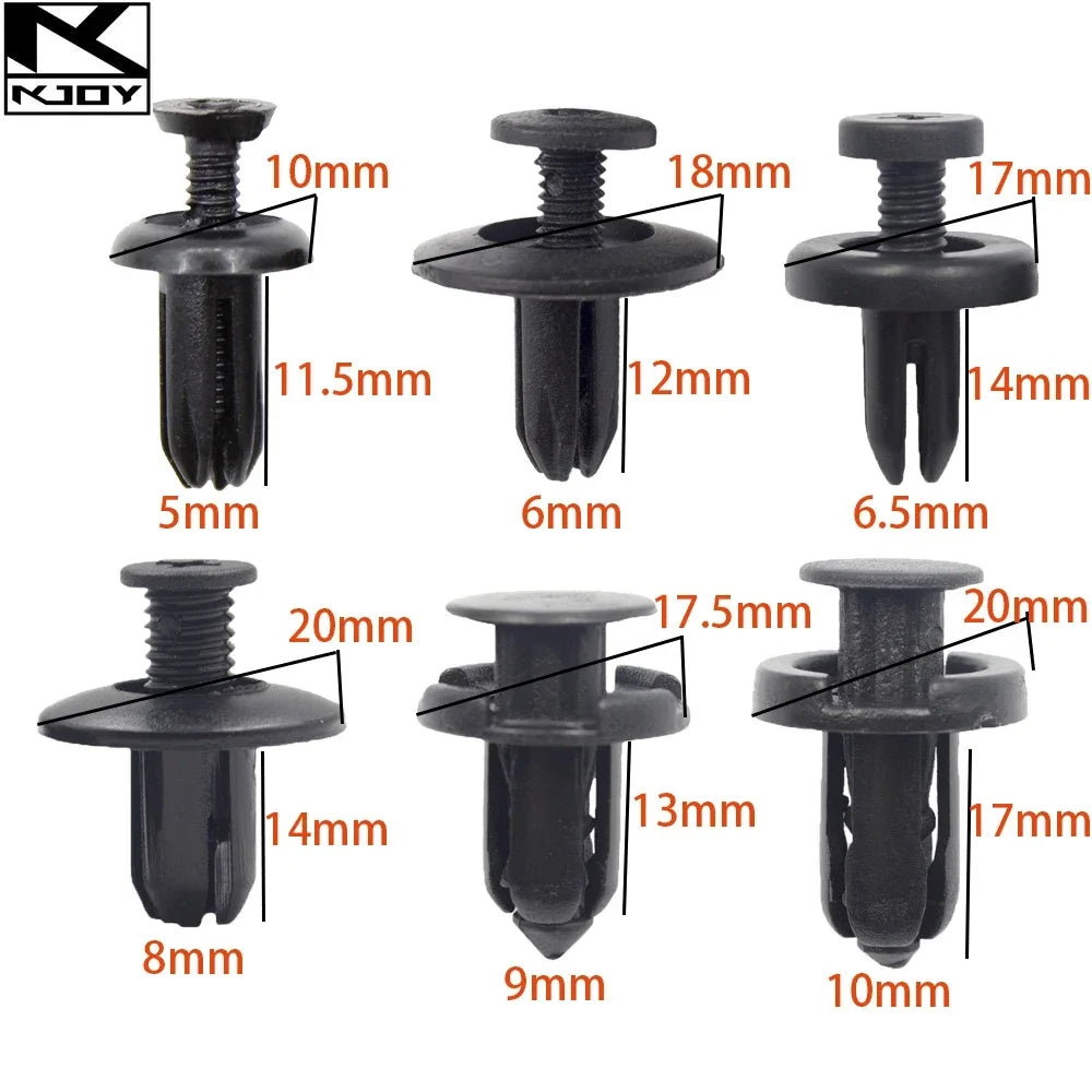 kkjoy Mixed Plastic Car Bumper Trim Retainer Clips 30/60 Pcs