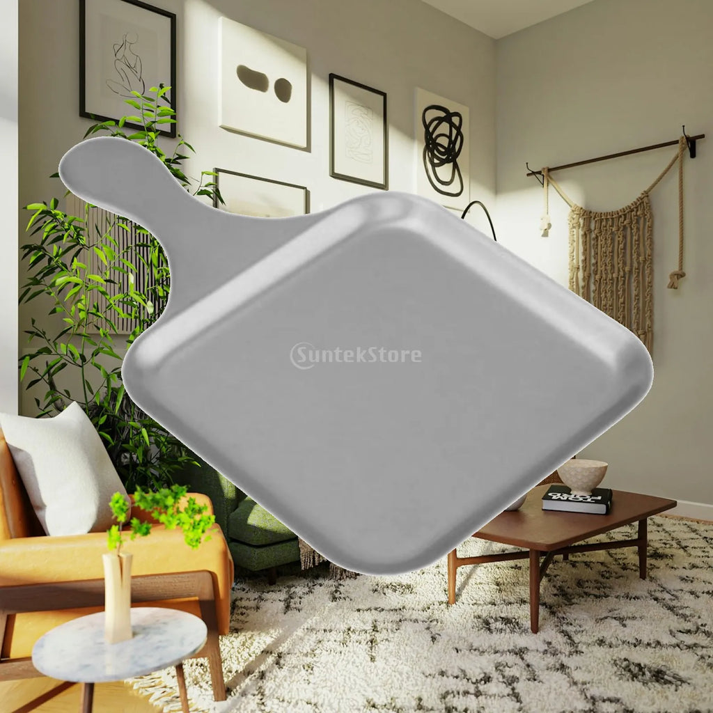 Stainless Steel Serving Tray with Handle | Steak & Food Plate