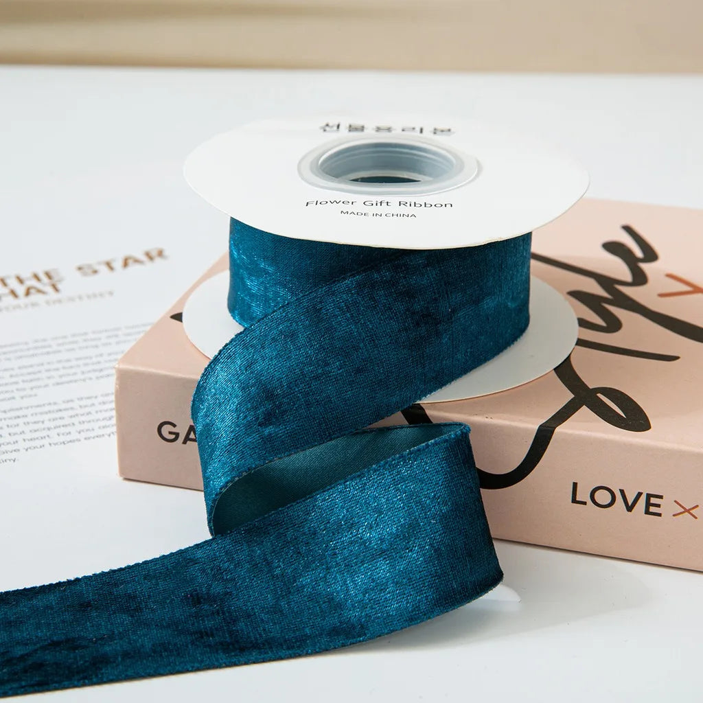 Velvet Craft Ribbon Reflective Pressed Edge – 5 Yards