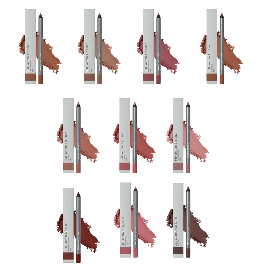 10-Color Waterproof Matte Lip Liner Pencil – Long-Lasting