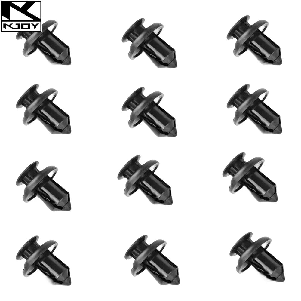 100-Pack 10mm Plastic Bumper Fender Retainer Clips – Universal