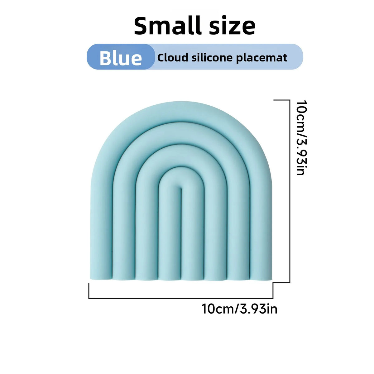 Rainbow Cloud Silicone Trivet Mat – Heat Resistant Non-Slip Pot Pad