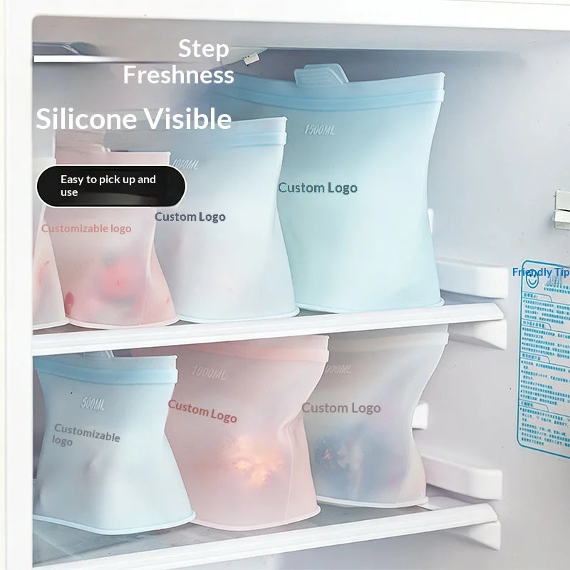 500ml Reusable Silicone Food Storage Bag – BPA-Free & Airtight
