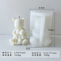 3D Bear Silicone Mold – Candle, Soap, Resin & Chocolate DIY
