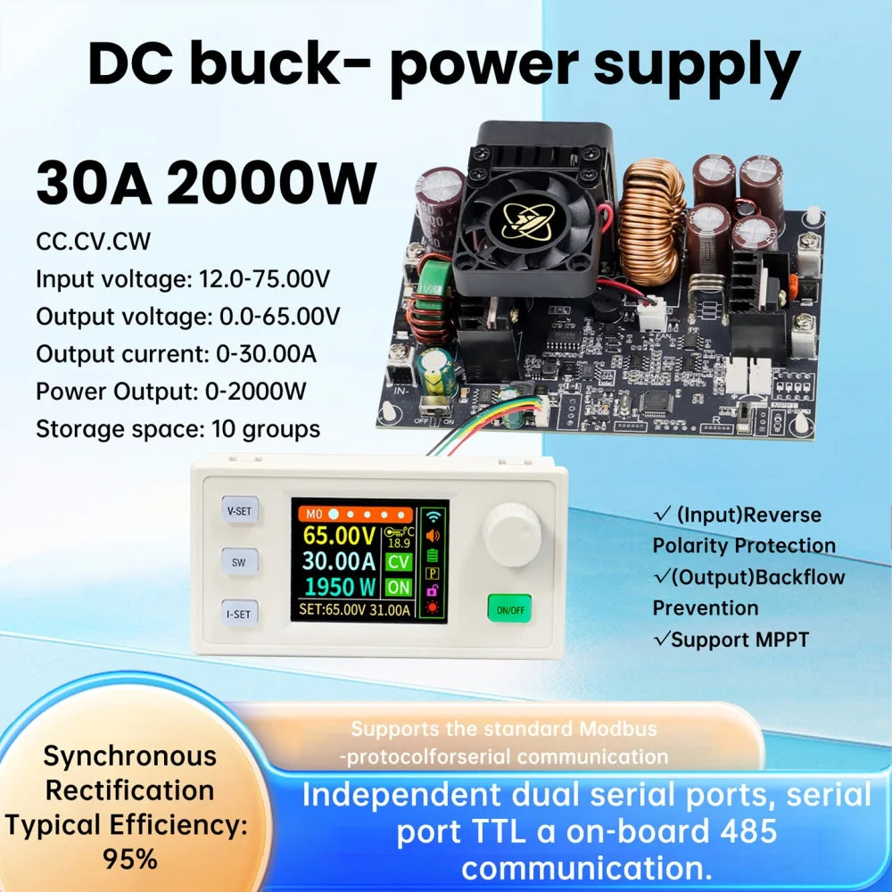 Gaqqee XY6530S/XY6550S Digital DC Buck Power Supply Module