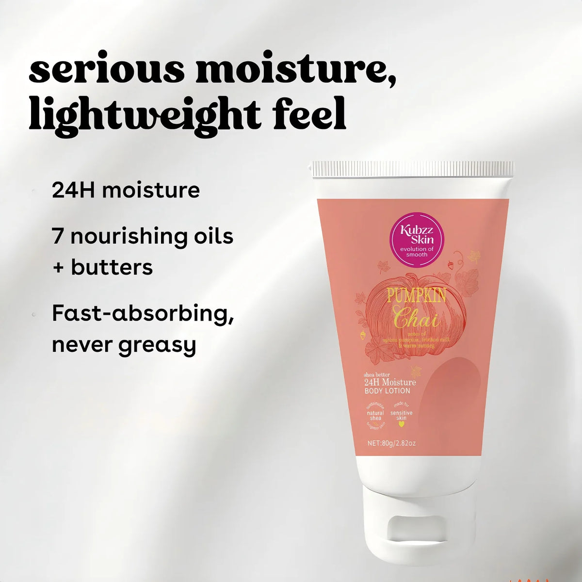 Pumpkin Body Lotion 80g – Shea Butter, Vitamin E & Glycerin