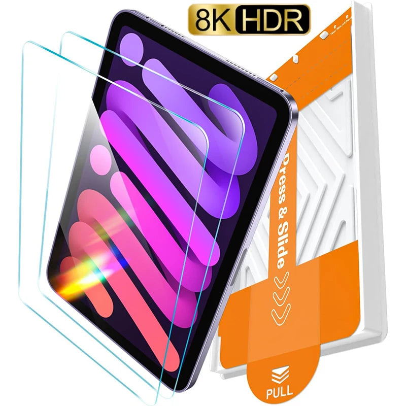 iPad Mini 7 & 6 Tempered Glass Screen Protector – 9H Easy Install