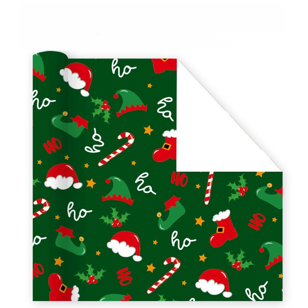 2025 Christmas Gift Wrapping Paper – Santa & Festive 50x70cm