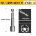 Magnetic Impact Socket Set 6–19mm | 1/4" Hex Shank Bolt Driver