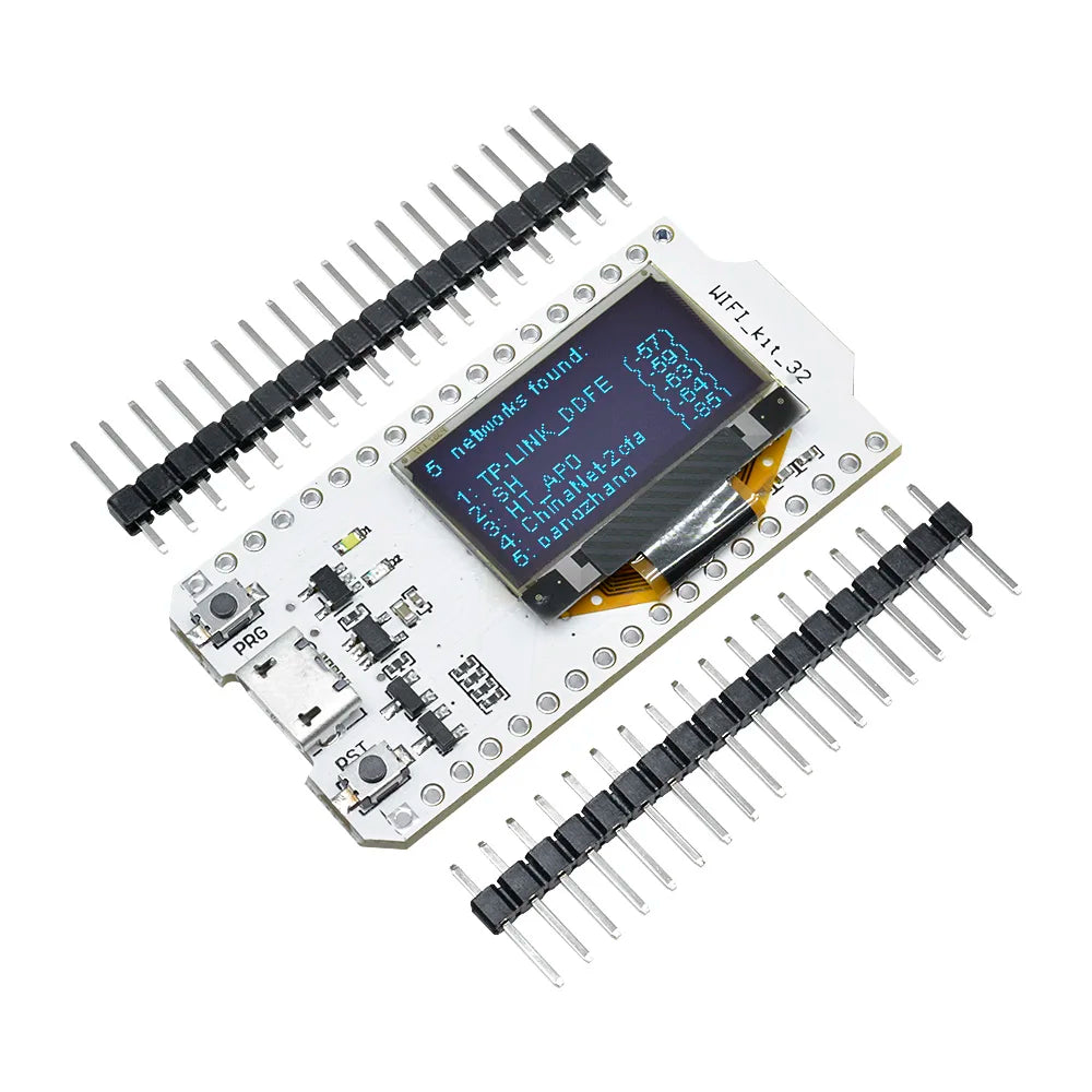 ESP32 WiFi Bluetooth Dev Board 0.96" OLED 600 DMIPS CP2102